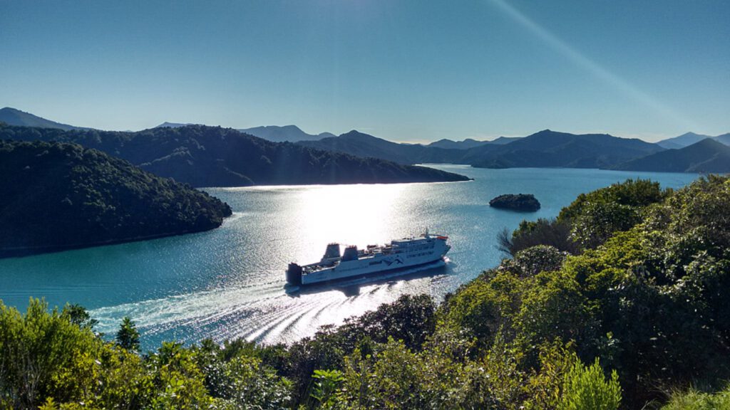 Bluebridge ferry from Picton to Wellington, Picton, New Zealand