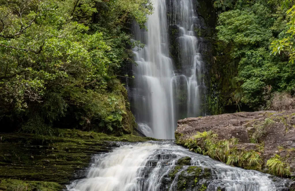 McLean Falls, waterfalls in the Catlins, New Zealand