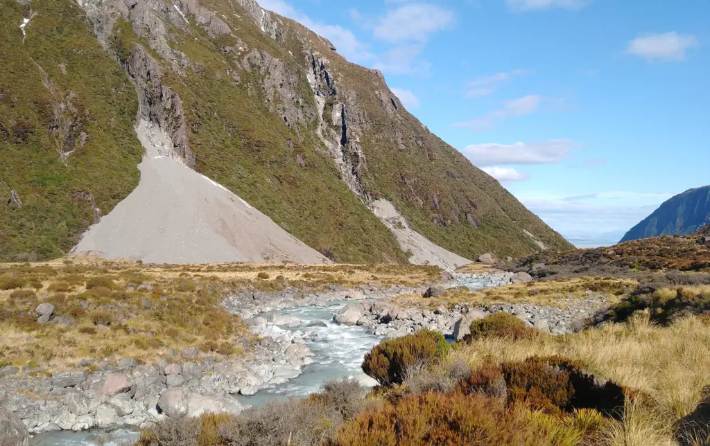 Hooker River, on the Hooker Valley Track, New Zealand