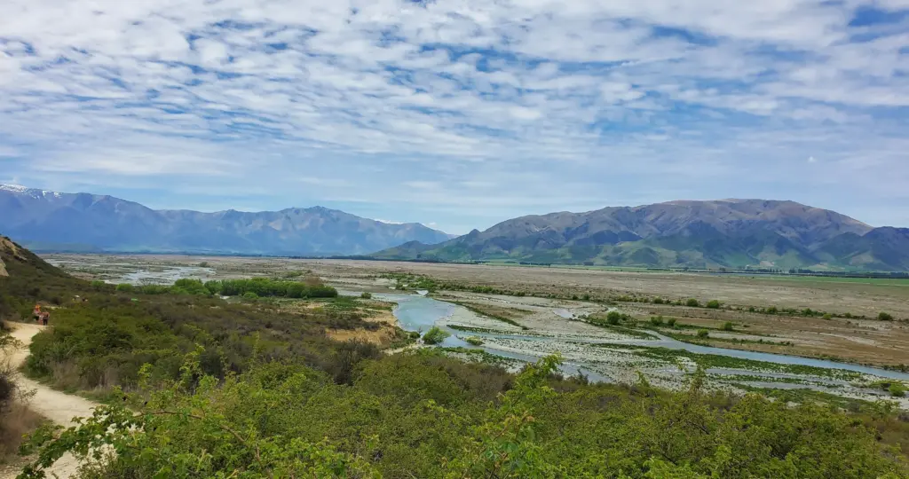 Ahuriri River near Omarama Clay Cliffs, New Zealand