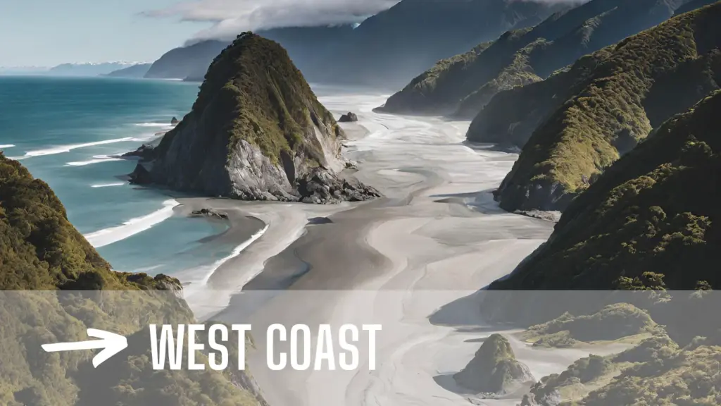 West Coast South Island of New Zealand