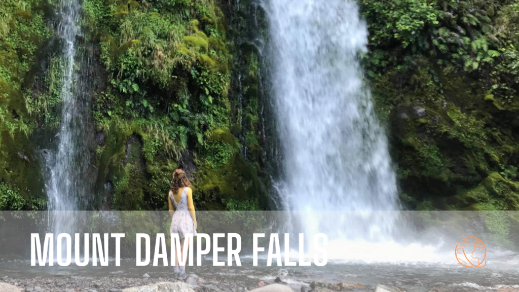 Mt Damper Falls, Taranaki Region of New Zealand