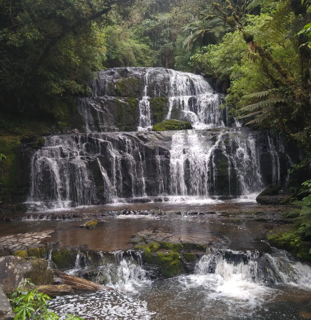 Purakaunui Falls, best spots in the Catlins, New Zealand